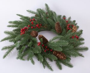 dekoracje wieniec świąteczny