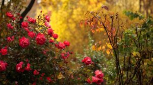 roże jesienią