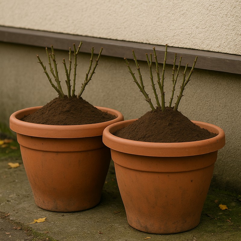 jak zabezpieczyć róże w pojemnikach na zimę