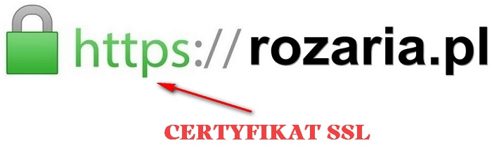 certyfikat SSL w Szkółce Róż Rozaria.pl